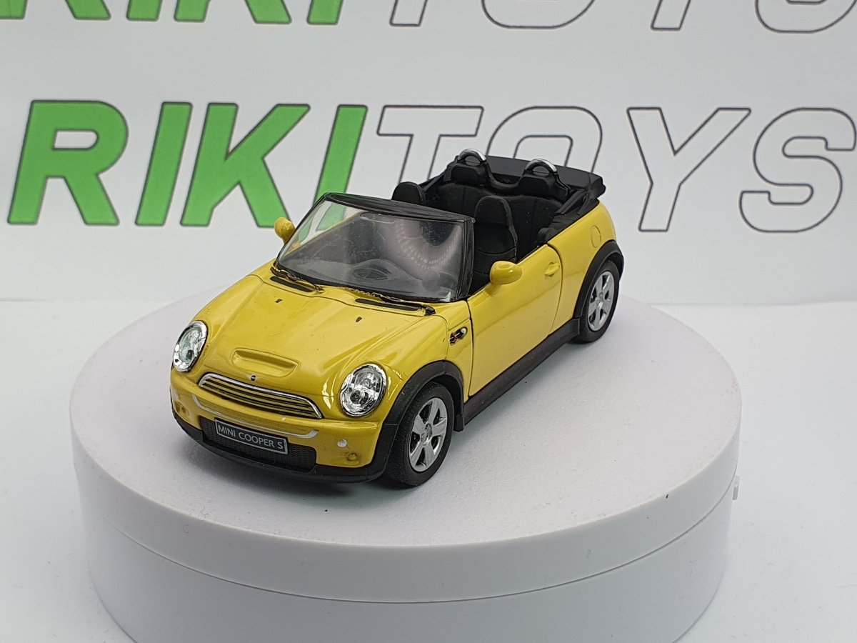 Mini Cooper S Cabrio Welly 1/38 Giallo 2007 - RikiToys - Welly#