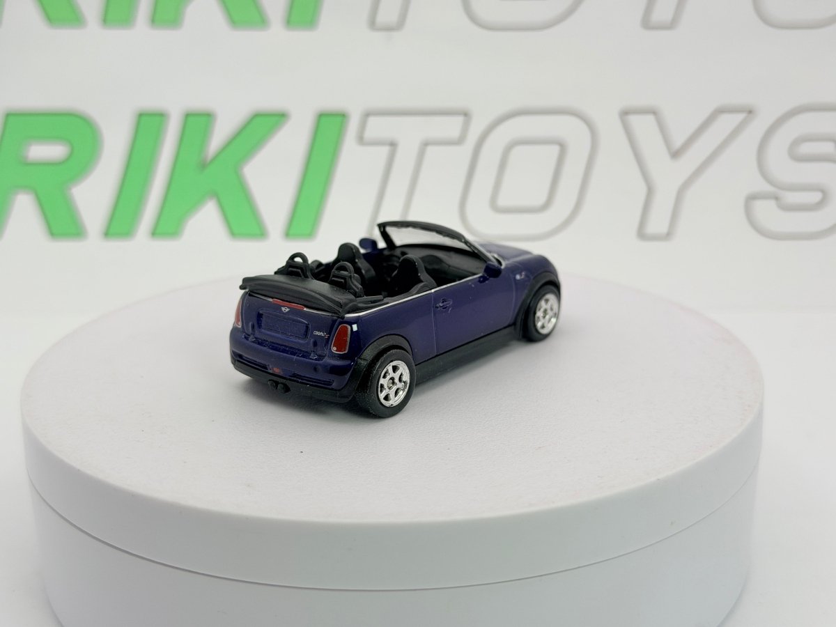 Mini Cooper S Cabrio Welly 1/43 Blu metallizzato - RikiToys - Welly