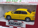 Mitsubishi Lancer Evo VIII Kinsmart 1/35 Giallo - RikiToys - Kinsmart