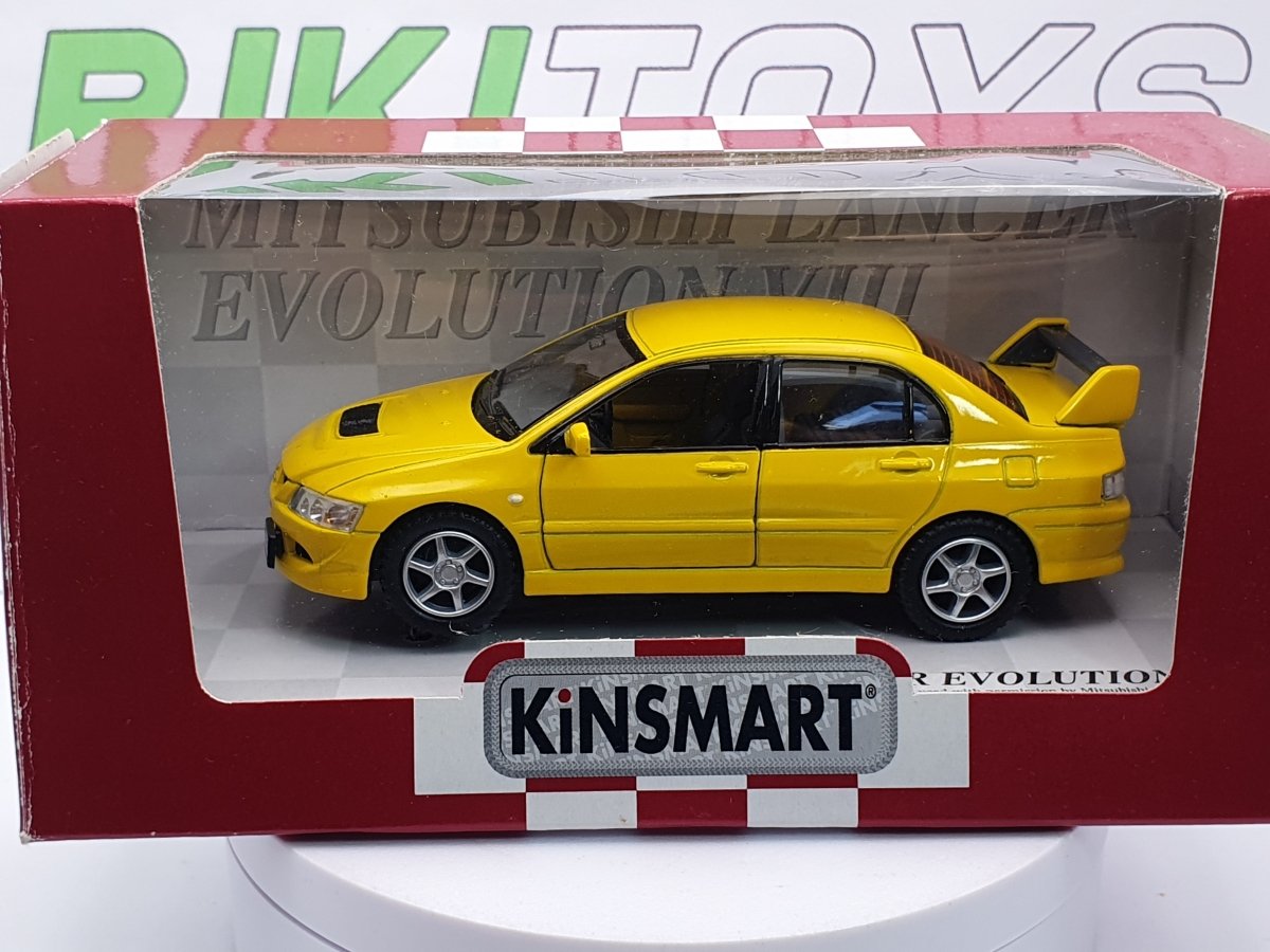 Mitsubishi Lancer Evo VIII Kinsmart 1/35 Giallo - RikiToys - Kinsmart