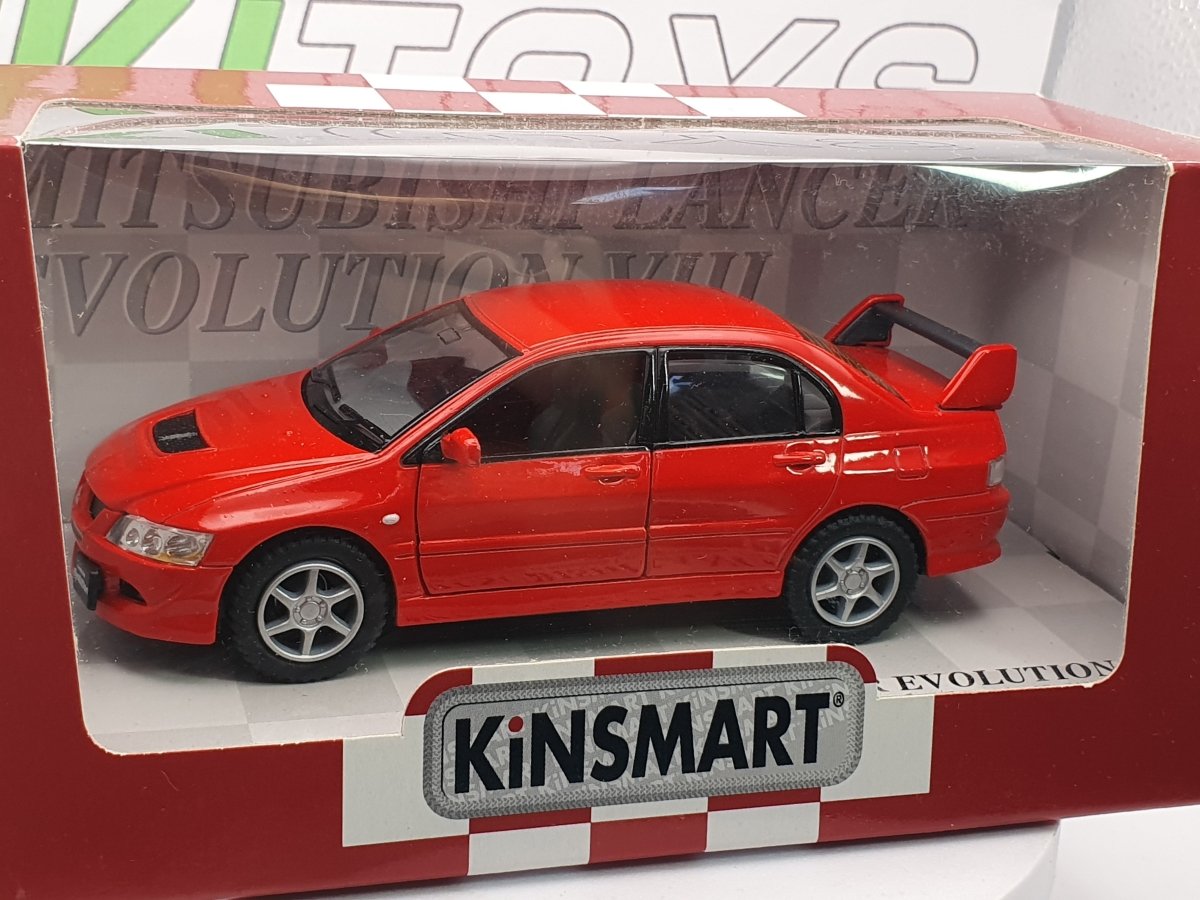 Mitsubishi Lancer Evo VIII Kinsmart 1/35 Rosso - RikiToys - Kinsmart