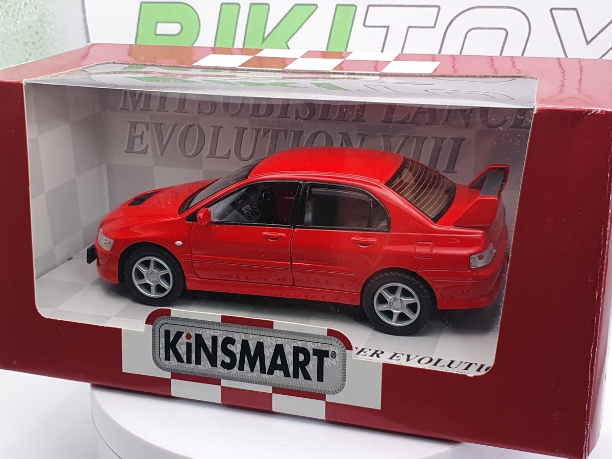 Mitsubishi Lancer Evo VIII Kinsmart 1/35 Rosso - RikiToys - Kinsmart