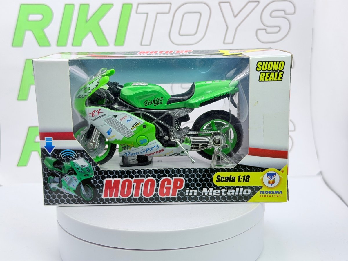 Moto GP Teorema 1/18 Verde - RikiToys - Teorema