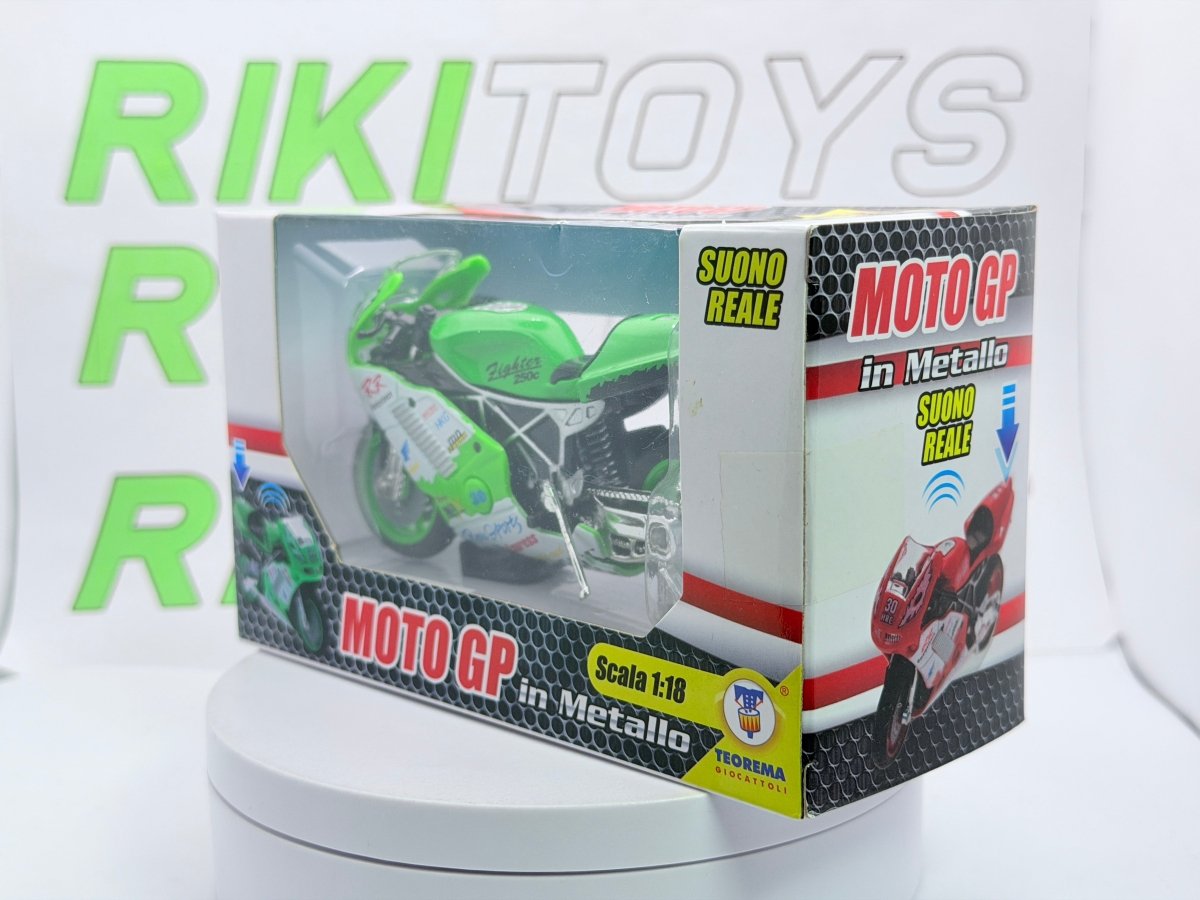 Moto GP Teorema 1/18 Verde - RikiToys - Teorema