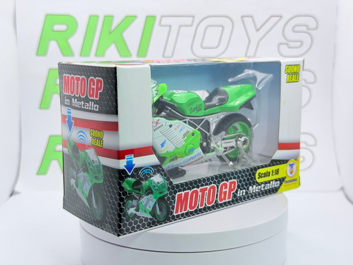 Moto GP Teorema 1/18 Verde - RikiToys - Teorema