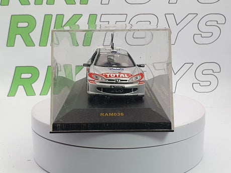 Peugeot 206 WRC IXO 1/43 Argento 2001 - RikiToys - IXO
