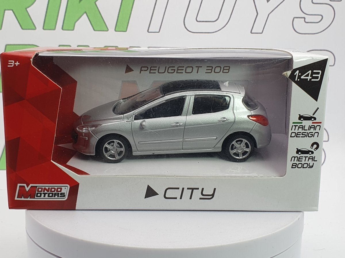 Peugeot 308 MondoMotors 1/43 Argento - RikiToys - MondoMotors
