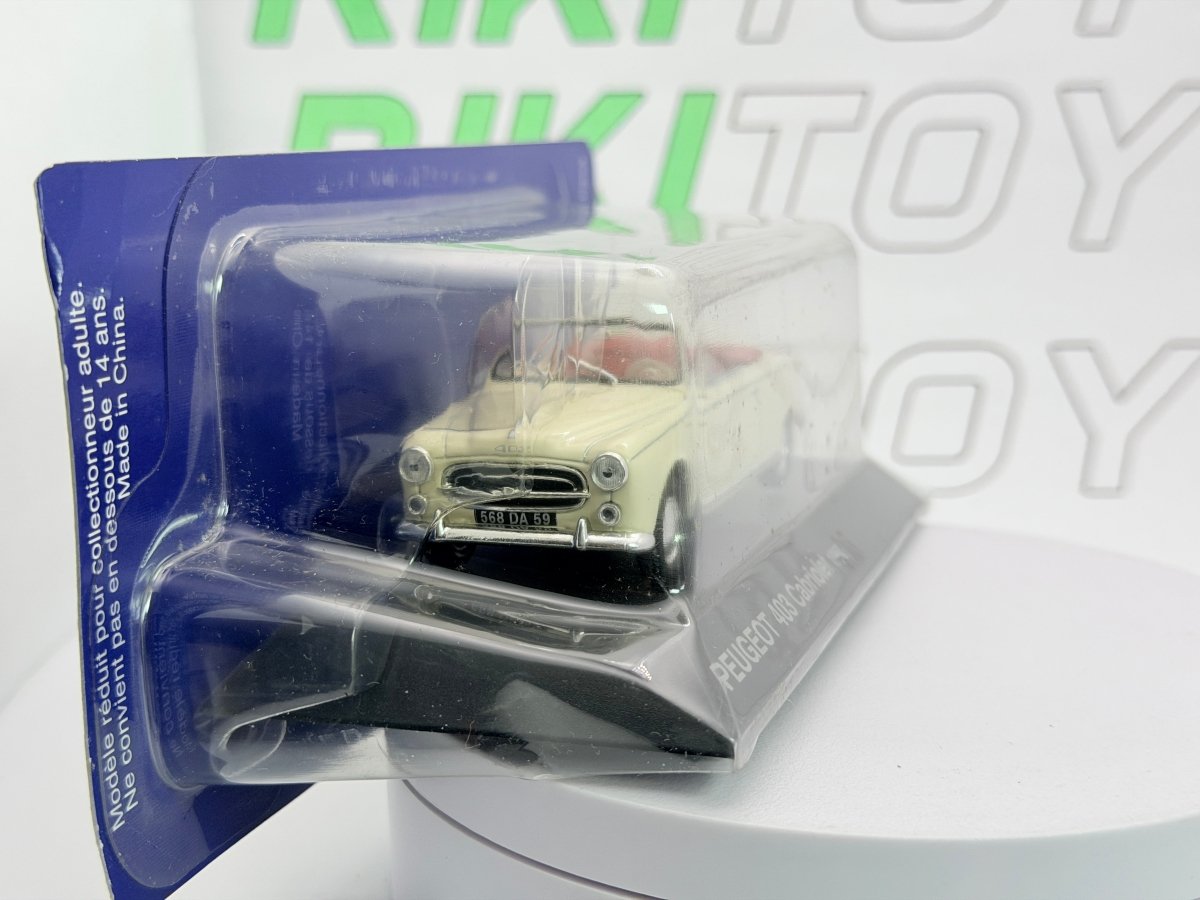 Peugeot 403 Cabrio Edicola 1/43 Beige 1960 - RikiToys - Edicola
