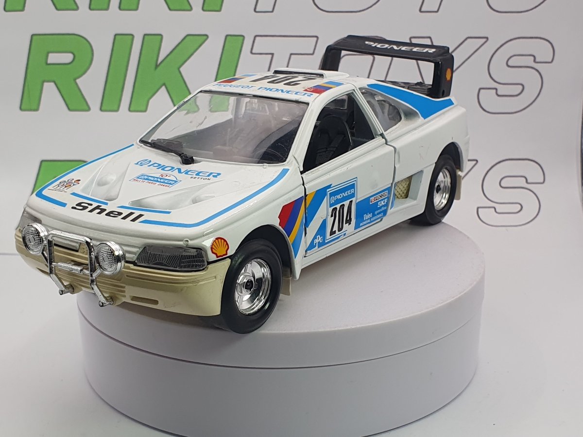 Peugeot 405 T 16 Burago 1/24 Bianco 1988 - RikiToys - Burago