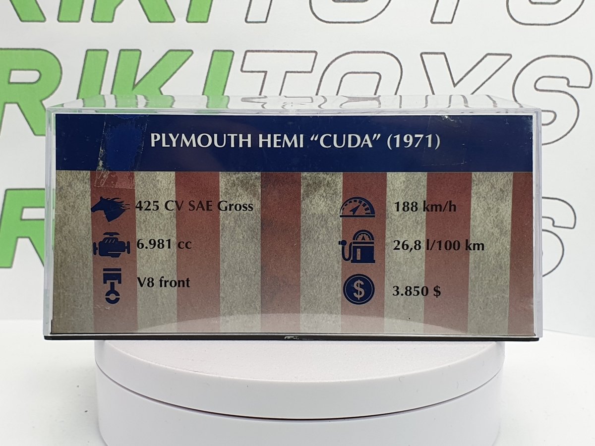 Plymouth Hemicuda 1971 Edicola 1/43 - RikiToys - Edicola#