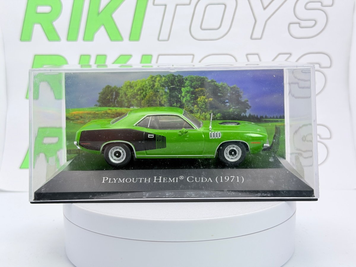 Plymouth Hemy Cuda Edicola 1/43 Verde 1972 - RikiToys - Edicola