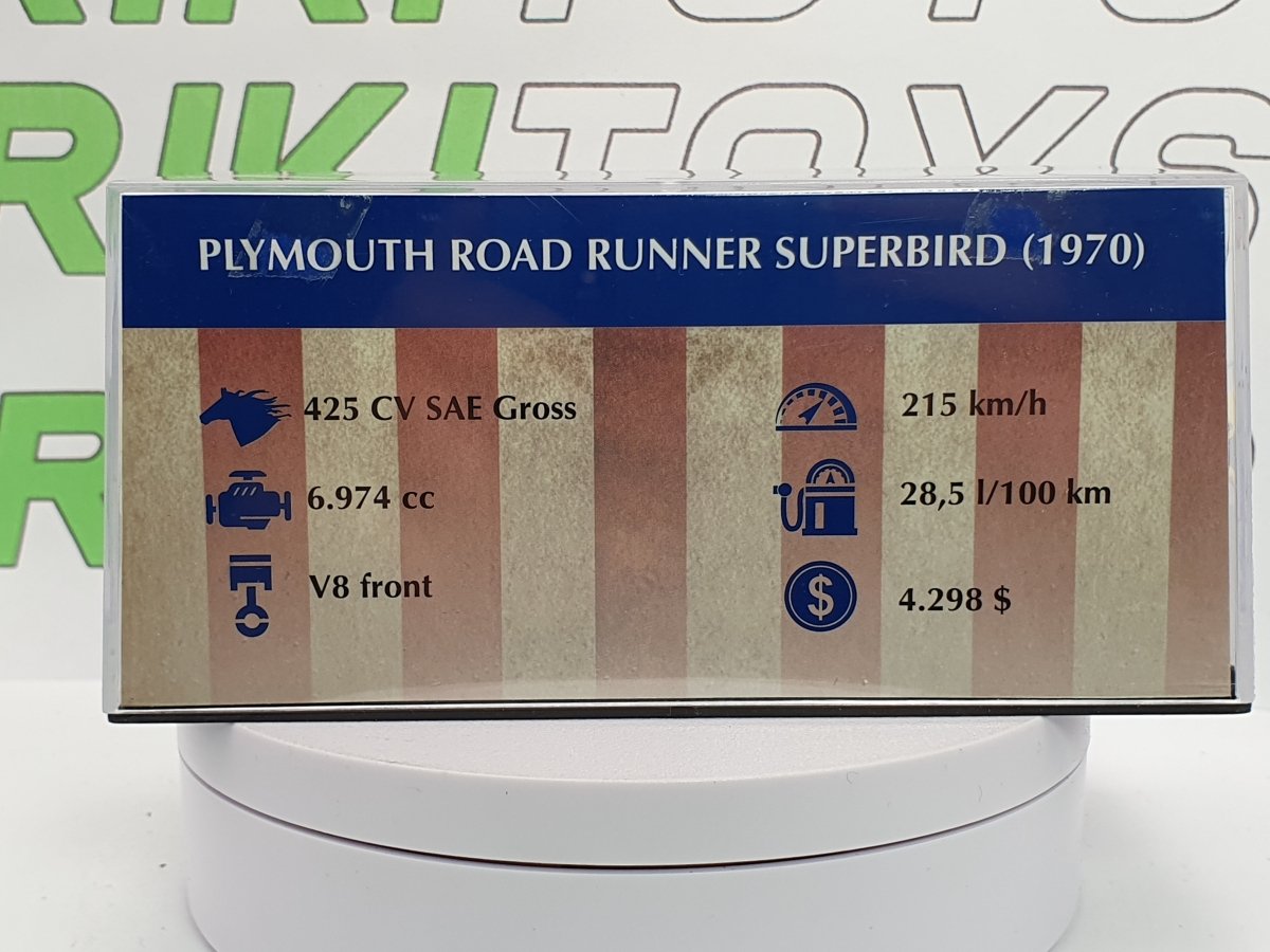 Plymouth Road Runner S.Bird 1970 Edicola 1/43 - RikiToys - Edicola#