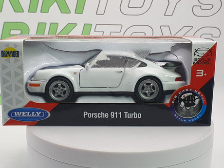 Porsche 911 993 Turbo Welly 1/40 Bianco - RikiToys - Welly
