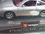 Porsche 911 996 Burago 1/24 Argento 1997 - RikiToys - Burago