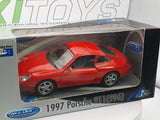 Porsche 911 996 Welly 1/38 Rosso 1997 - RikiToys - Welly