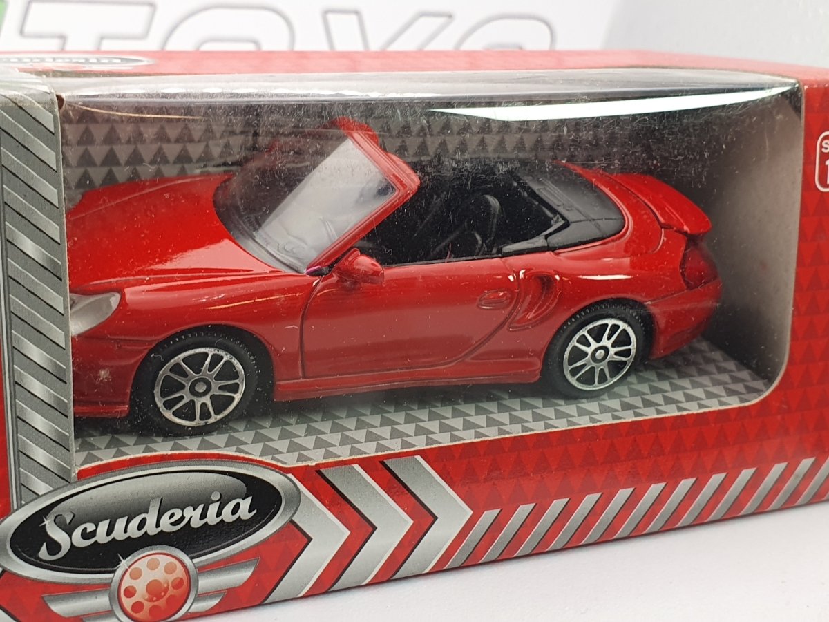 Porsche 911 Cabrio Scuderia Joy City 1/43 Rosso - RikiToys - Scuderia Joy City