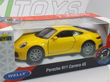 Porsche 911 Carrera 4 S Welly 1/40 Giallo - RikiToys - Welly