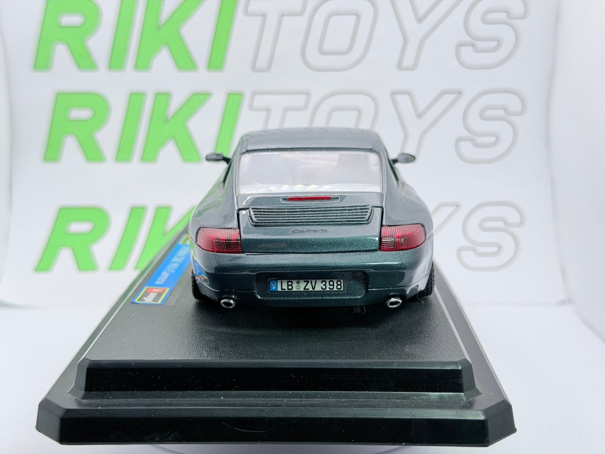Porsche 911 Carrera 996 Burago 1/24 Grigio metallizzato - RikiToys - Burago