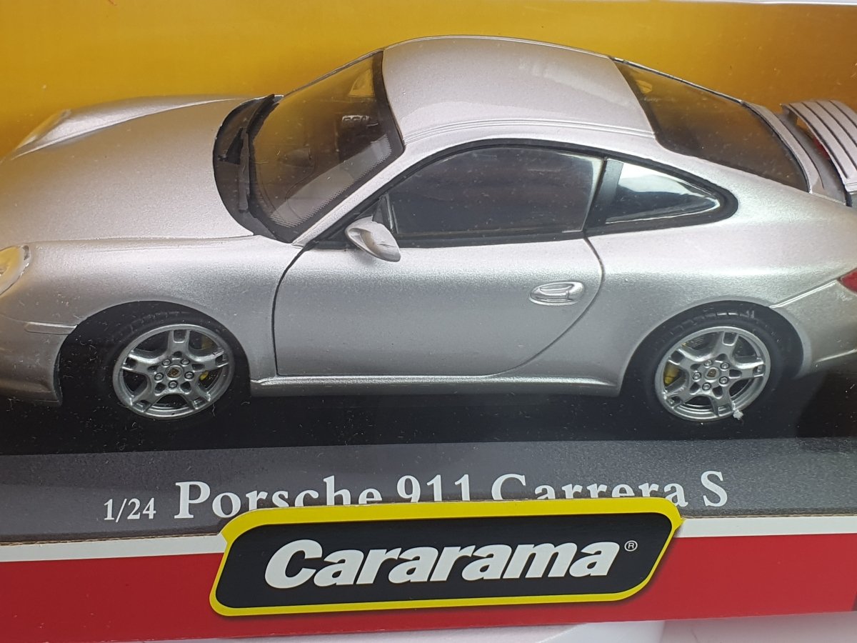 Porsche 911 Carrera 997 Cararama 1/24 Argento 2004 - RikiToys - Cararama