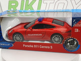 Porsche 911 Feuerwehr Welly 1/40 Rosso - RikiToys - Welly