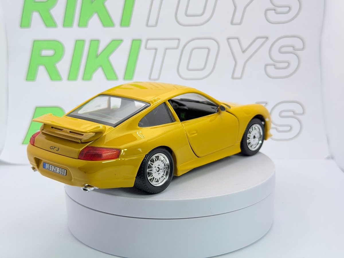 Porsche 911 GT3 Burago 1/24 Giallo 1997 - RikiToys - Burago