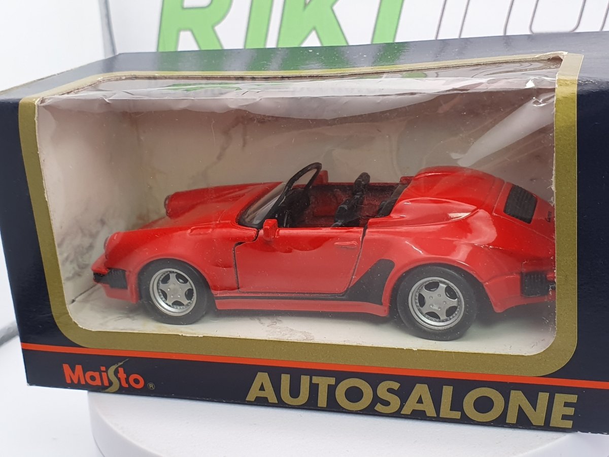 Porsche 911 Speedster Maisto 1/35 Rosso 1989 - RikiToys - Maisto