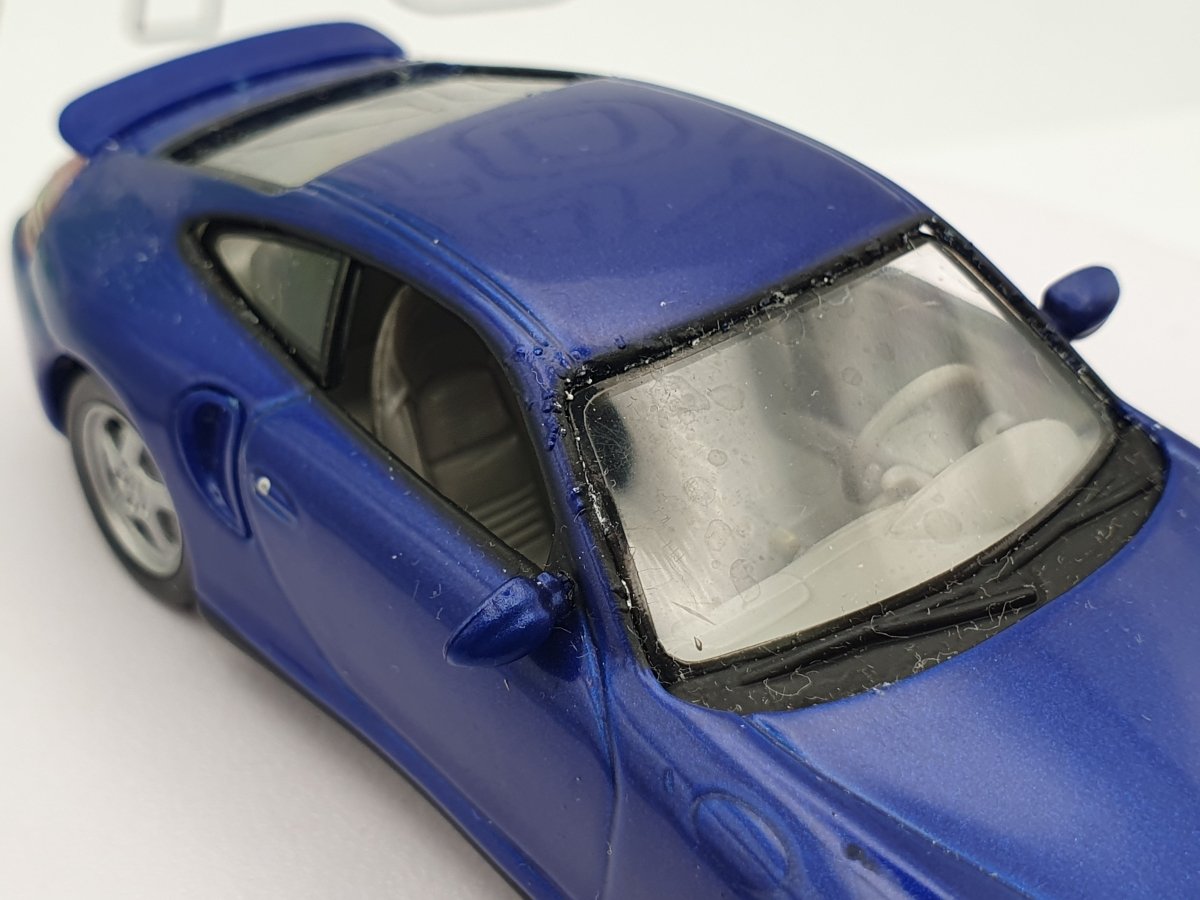 Porsche 911 Turbo 996 Edicola 1/43 Blu 1997 - RikiToys - Edicola#