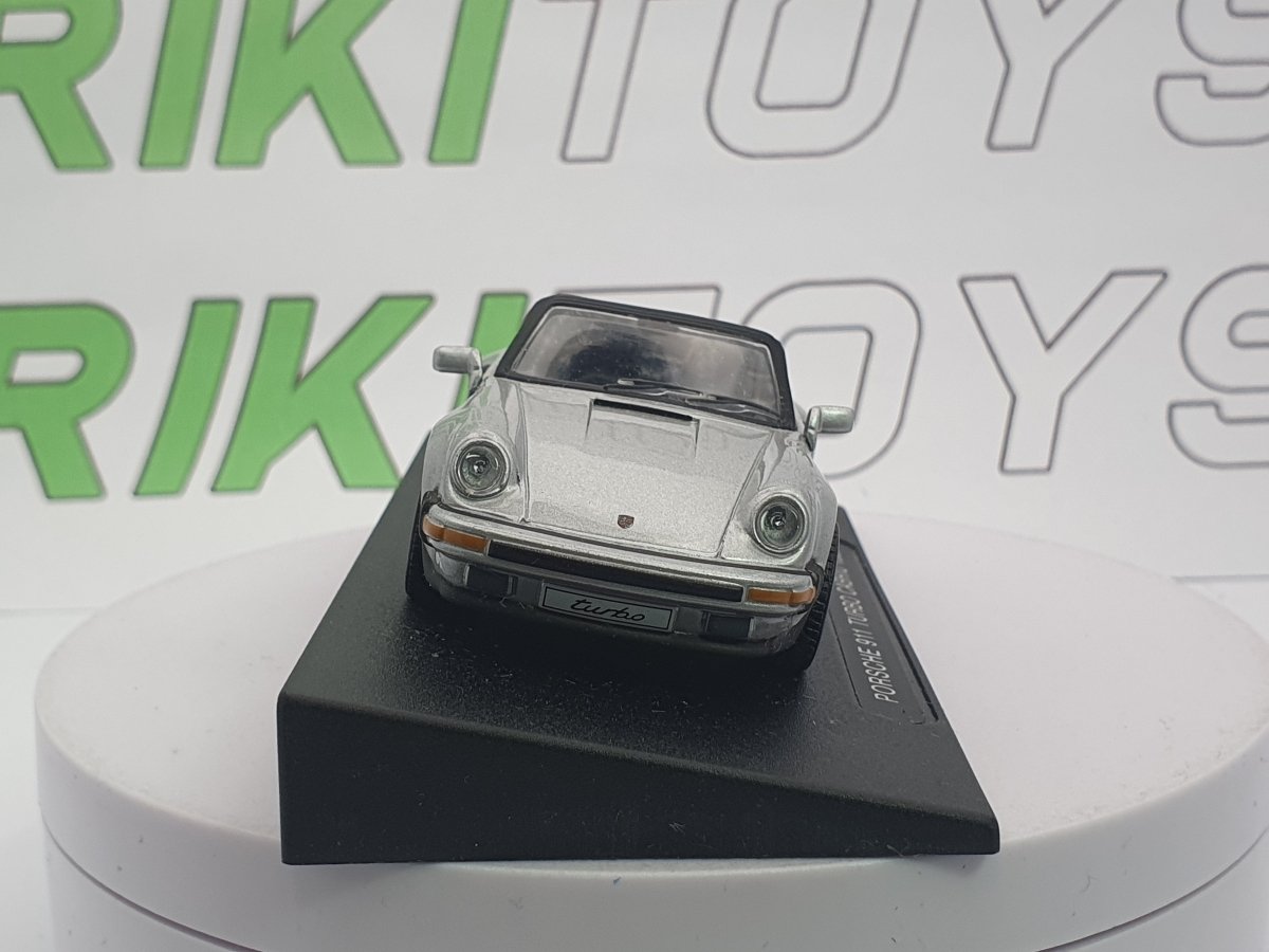 Porsche 911 Turbo Cabrio Edicola 1/43 Argento 1986 - RikiToys - Edicola