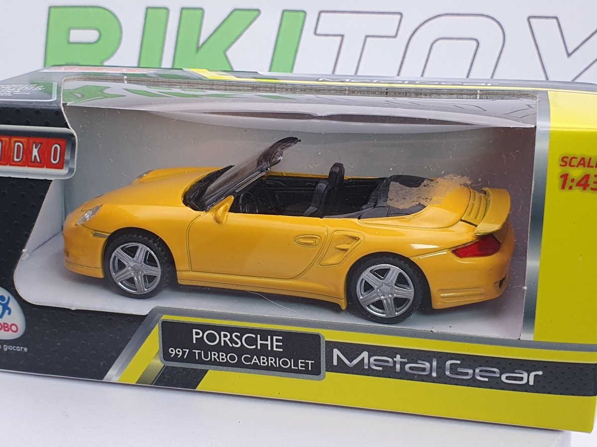 Porsche 911 Turbo Cabrio Spidko 1/43 Giallo - RikiToys - Spidko