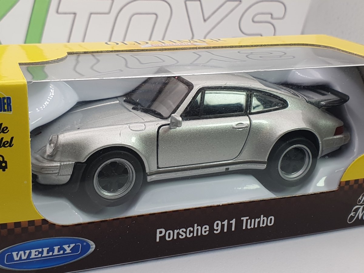 Porsche 911 Turbo Welly 1/40 Argento 1974 - RikiToys - Welly