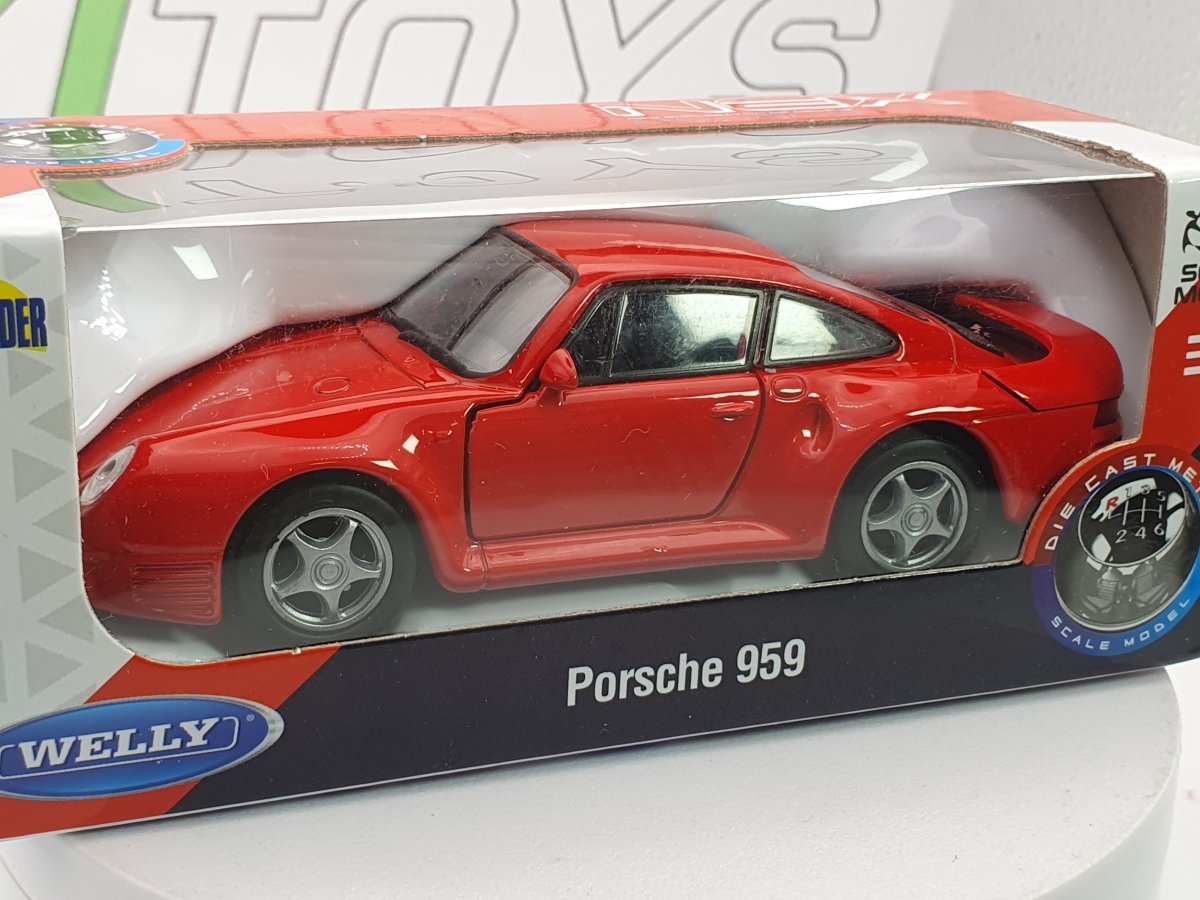 Porsche 959 Welly 1/40 Rosso - RikiToys - Welly