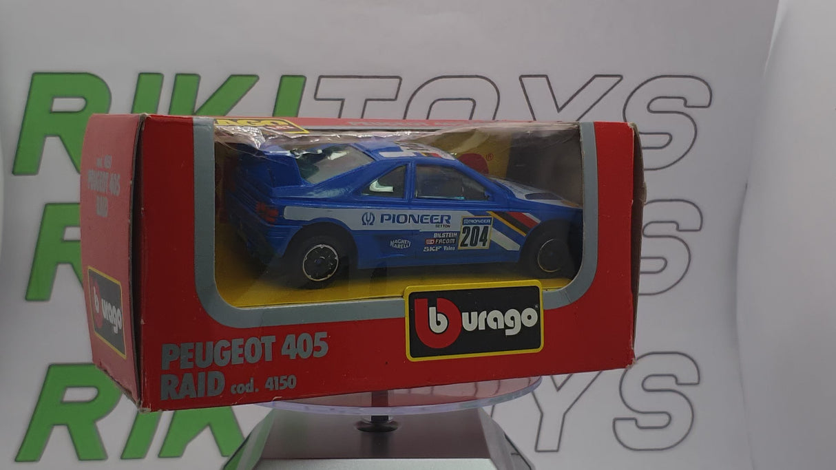 Peugeot 405 Raid Burago 1/43 Bluette 1988