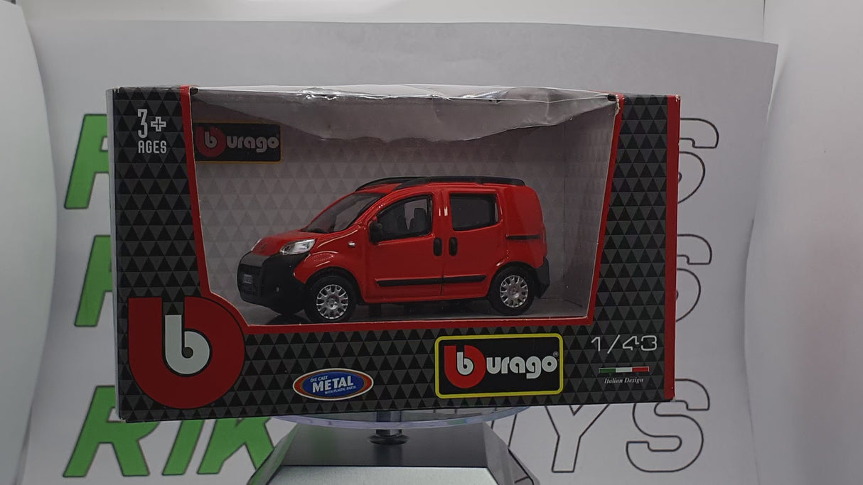 Fiat Qubo Promiscuo Burago 1/43 Rosso 2008