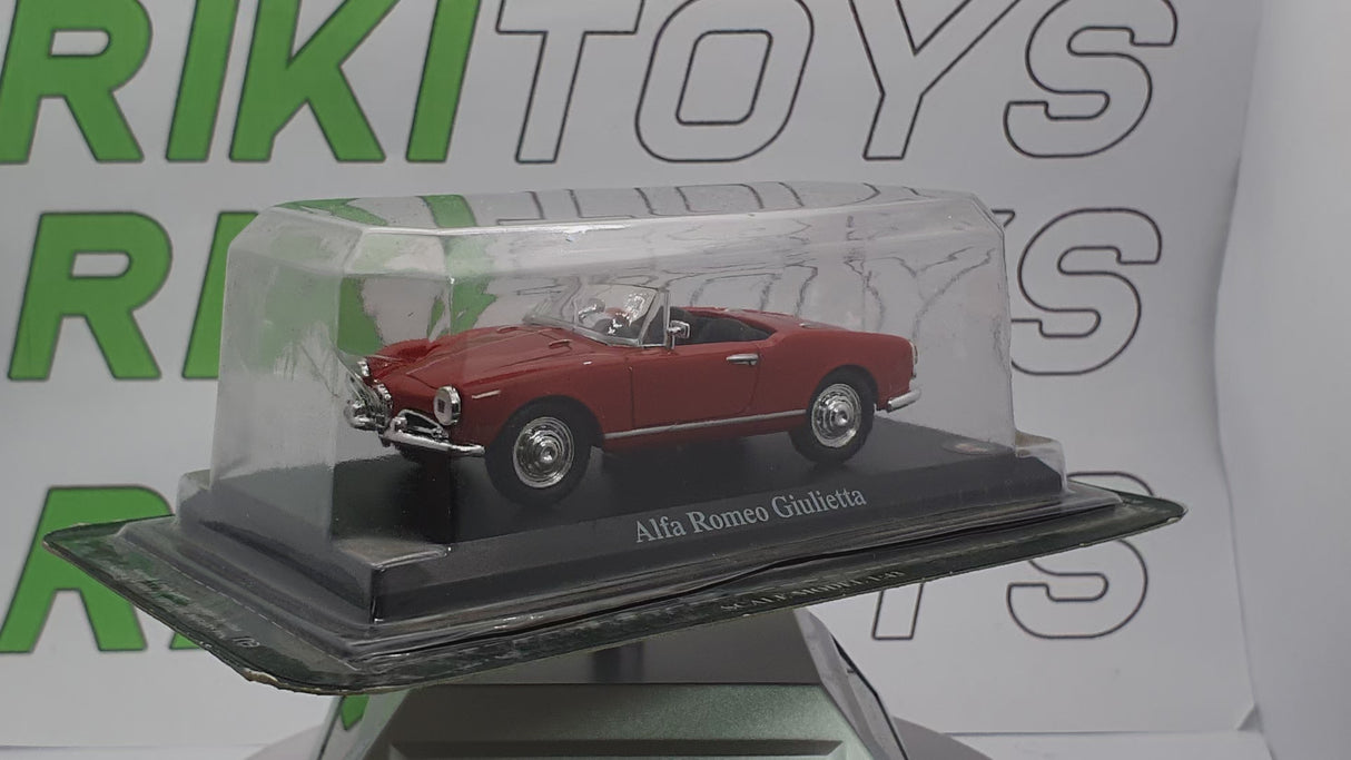 Alfa Romeo Giulietta Spider Edicola 1/43 Rosso 1957