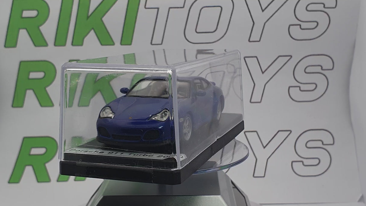 Porsche 911 Turbo Edicola 1/43 Blu 2000