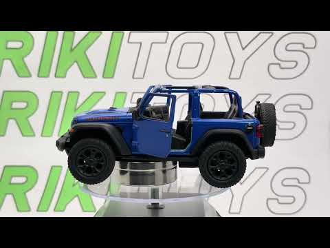 Jeep Wrangler Kinsmart 1/34 Blu metallizzato 2018