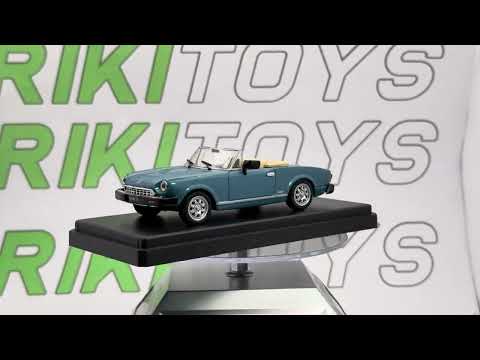 Fiat 124 Spider America Norev 1/43 Azzurro metallizzato 1981