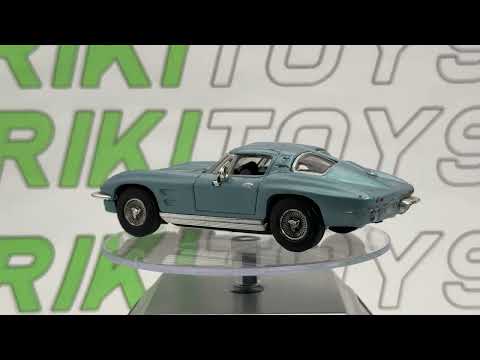 Chevrolet Corvette Stingray Del Prado 1/43 Azzurro metallizzato 1963