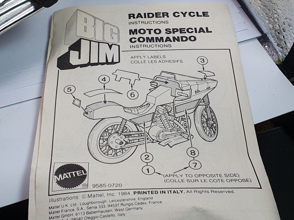 Raider Cycle Mattel Beige - RikiToys - Mattel#