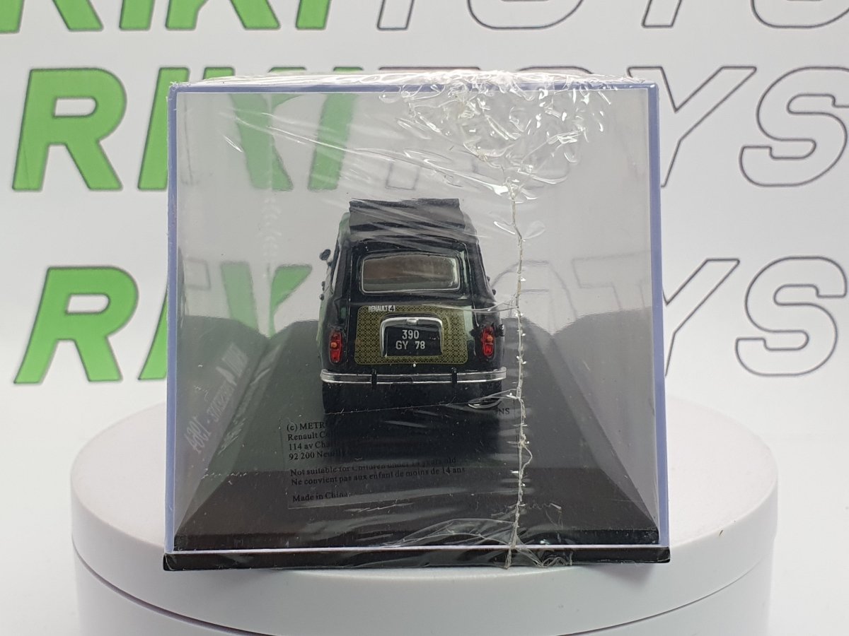 Renault 4 Parisienne Edicola 1/43 Nero 1968 - RikiToys - Edicola