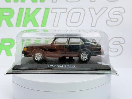Saab 900 S Del Prado 1/43 Nero 1989 - RikiToys - Del Prado