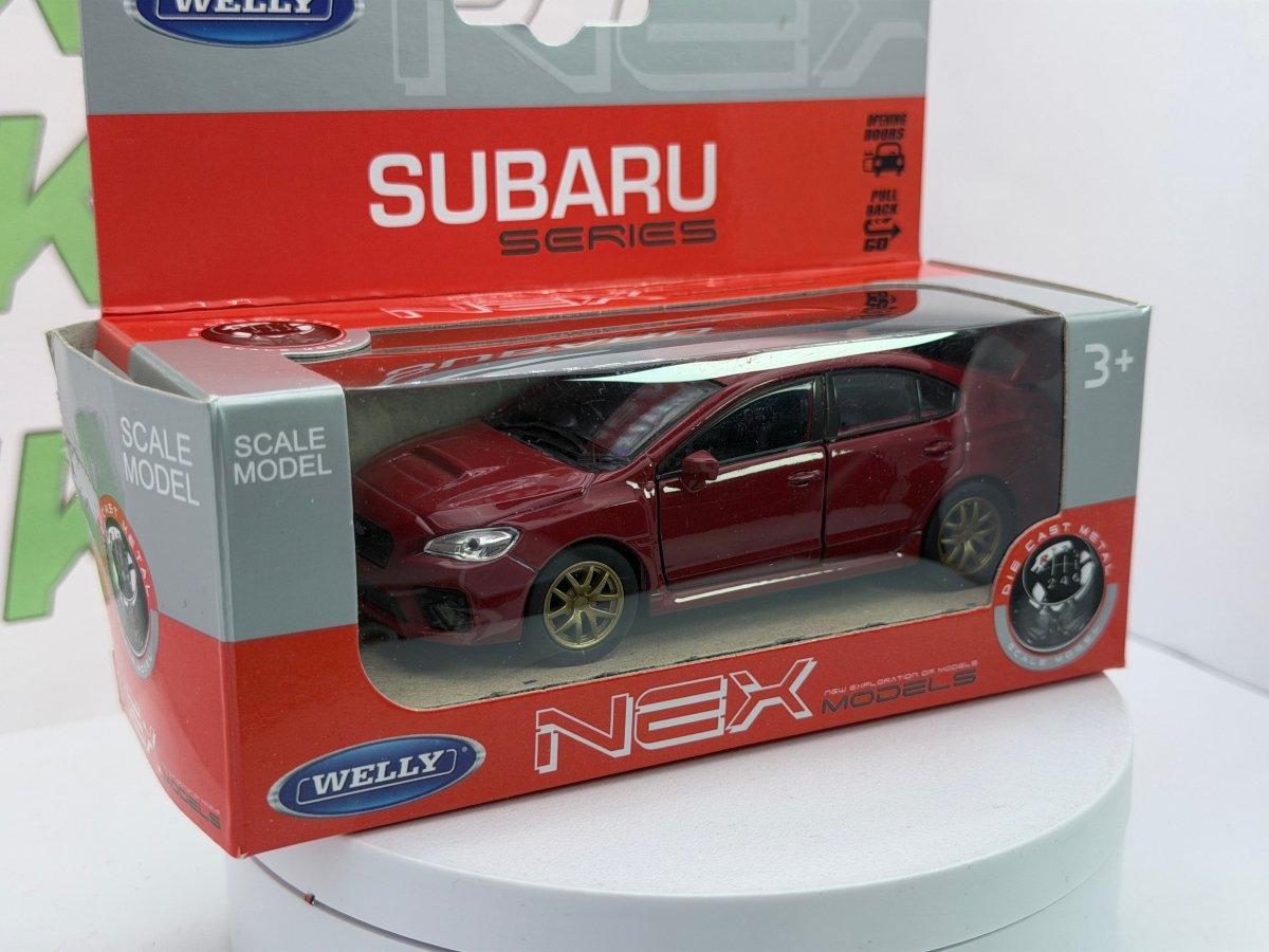 Subaru Impreza WRX Welly 1/38 Rosso - RikiToys - Welly