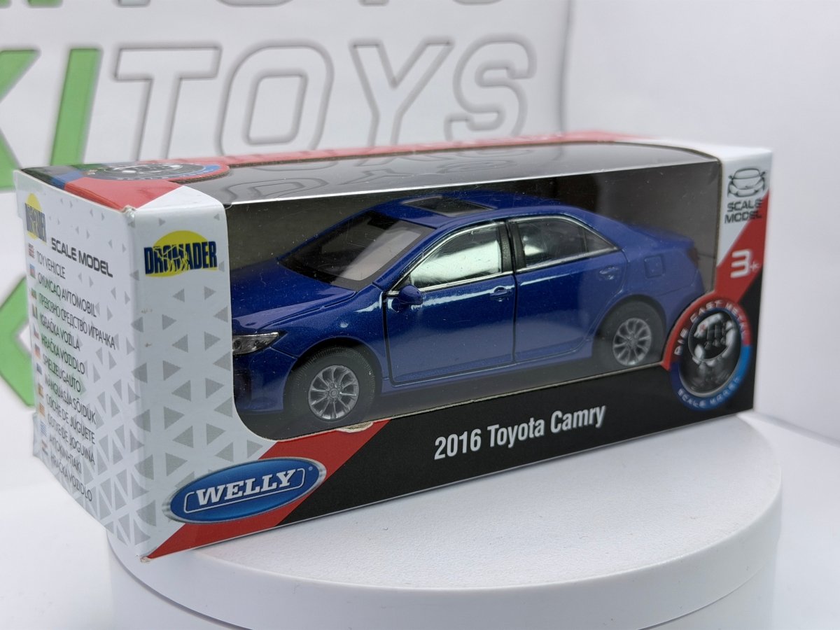 Toyota Camry Welly 1/38 Blu 2016 - RikiToys - Welly