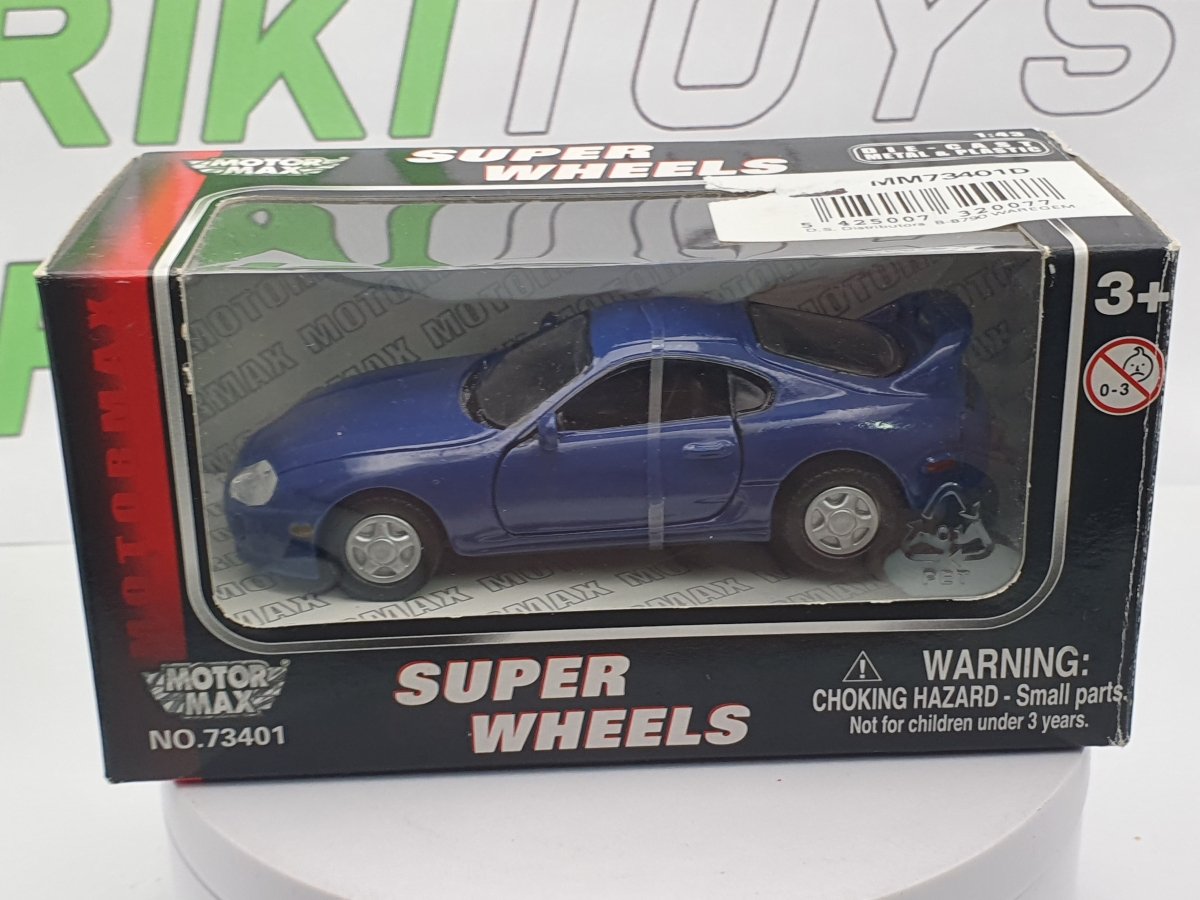 Toyota Supra Motor Max 1/43 Blu - RikiToys - Motor Max