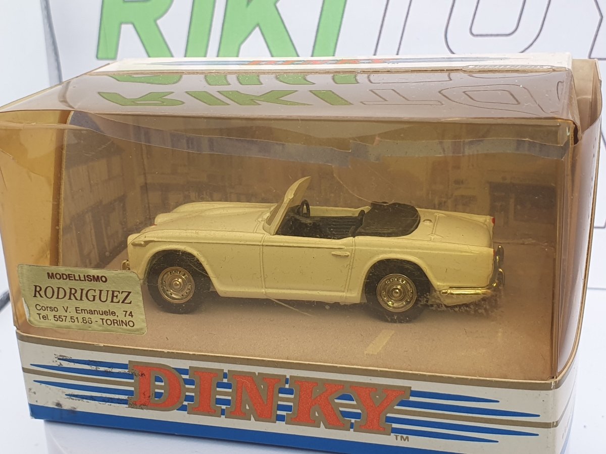 Triumph TR 4 A IRS Dinky 1/43 Bianco 1965 - RikiToys - Dinky