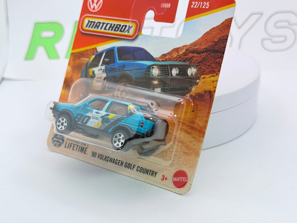 Volkswagen Golf 2 Country Matchbox 1/60 Celeste 1990 - RikiToys - Matchbox#