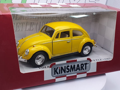Volkswagen Maggiolino Kinsmart 1/33 Giallo 1967 - RikiToys - Kinsmart