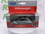 Volkswagen Maggiolino Welly 1/38 Grigio metallizzato - RikiToys - Welly