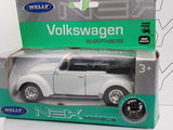 Volkswagen Maggiolone Cabrio Welly 1/38 Bianco 1974 - RikiToys - Welly