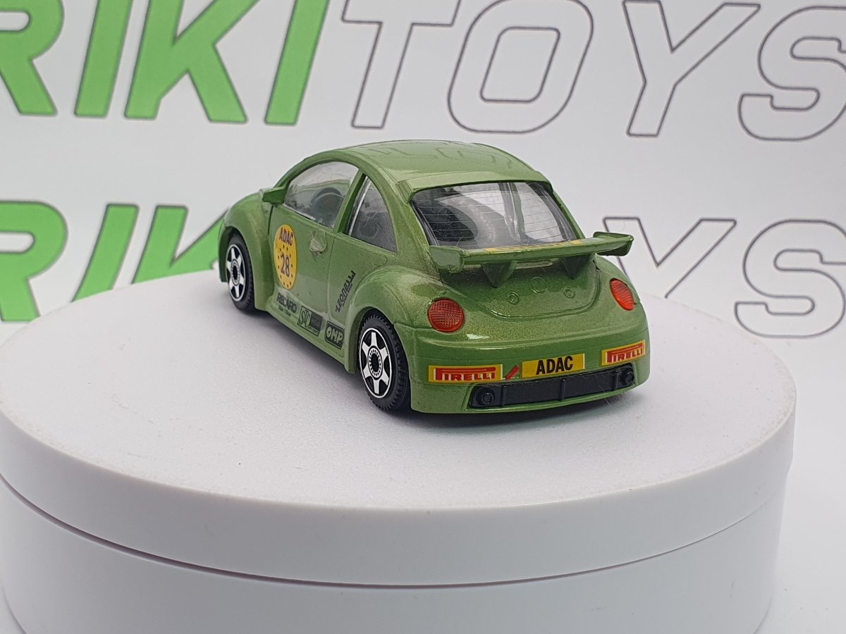 Volkswagen New Beetle Cup Burago 1/43 Verde 1997 - RikiToys - Burago